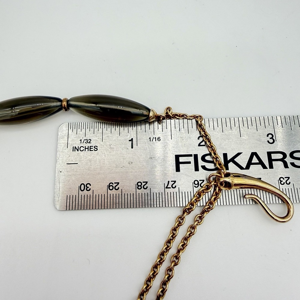 Di modolo Sahara Smoky Quartz Necklace Sterling Silver 18k Rose Gold Plated Read - Picture 14 of 16